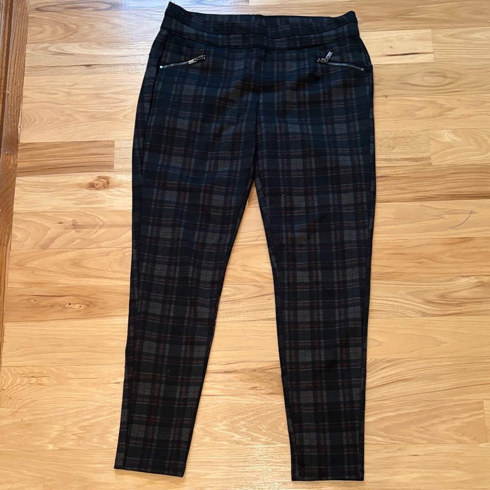 Maurices Plaid Trousers - Black and Gray